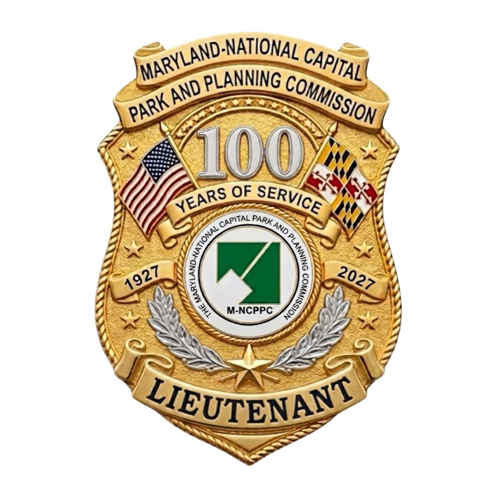 Maryland-National Capital Park and Planning Commission 100th Anniversary Badge