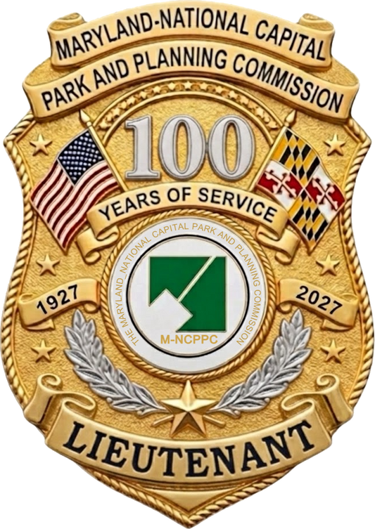 Maryland-National Capital Park and Planning Commission 100th Anniversary Badge