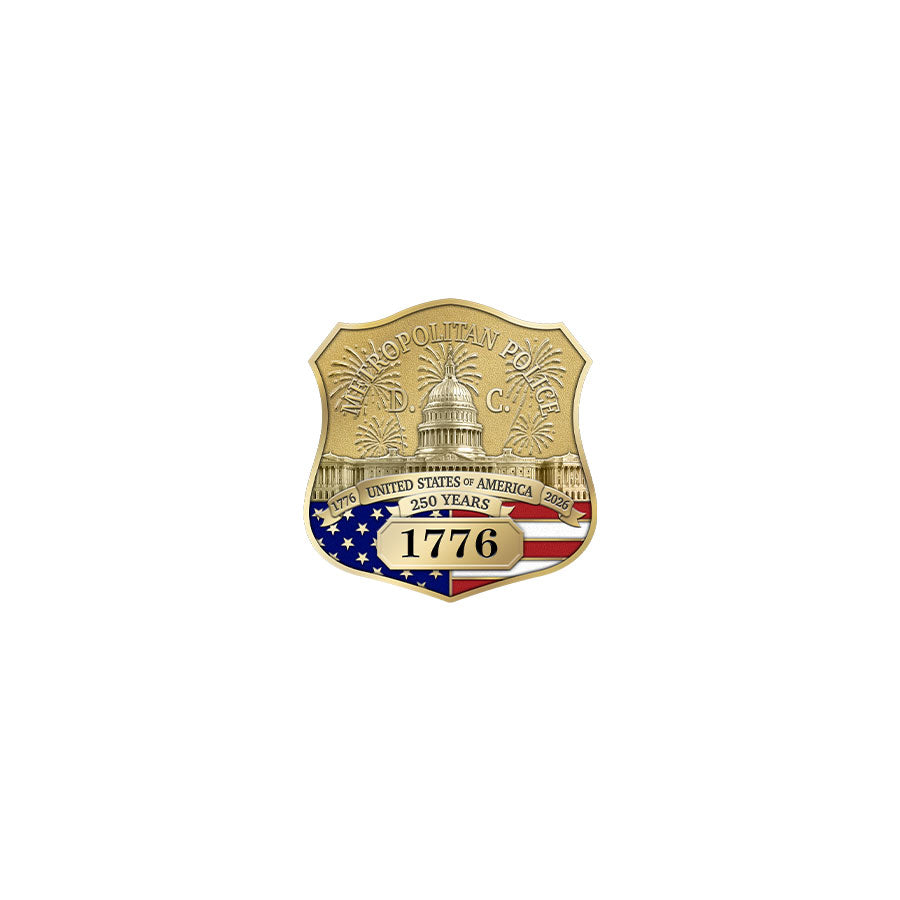 MPD 250th Anniversary of the United States Badge, Coin and Pin Set - G.O.
