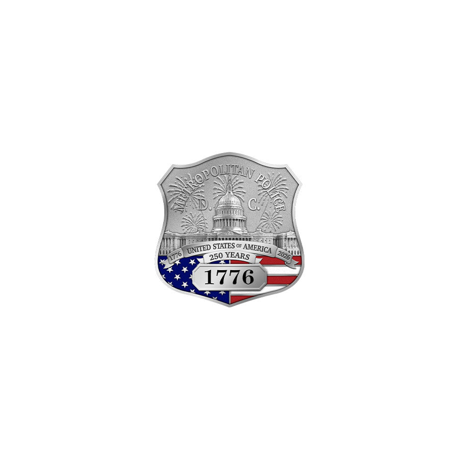 MPD 250th Anniversary of the United States Badge, Coin and Pin Set - G.O.