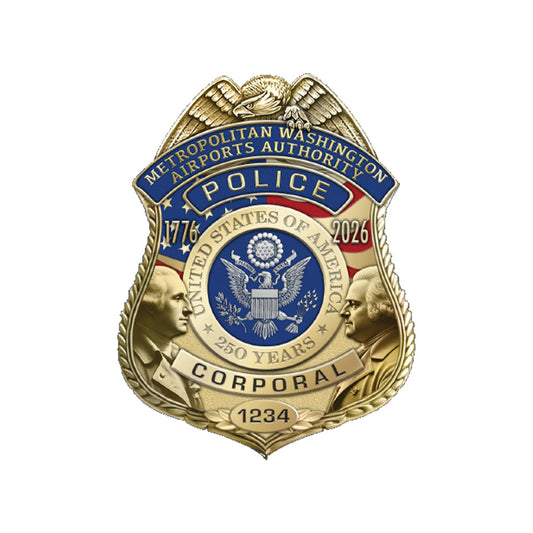 MWAA America's 250th Anniversary Police Badge