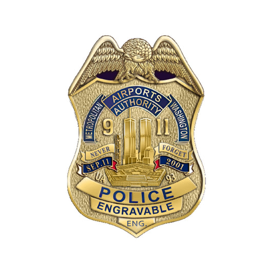 MWAA September 11th 25th Anniversary Police Badge