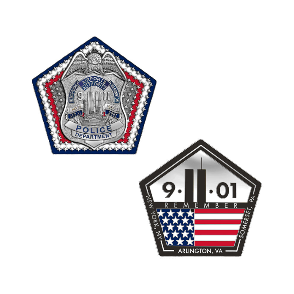 MWAA September 11th 25th Anniversary Police Coin