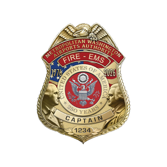 MWAA America's 250th Anniversary Fire/EMS Badge