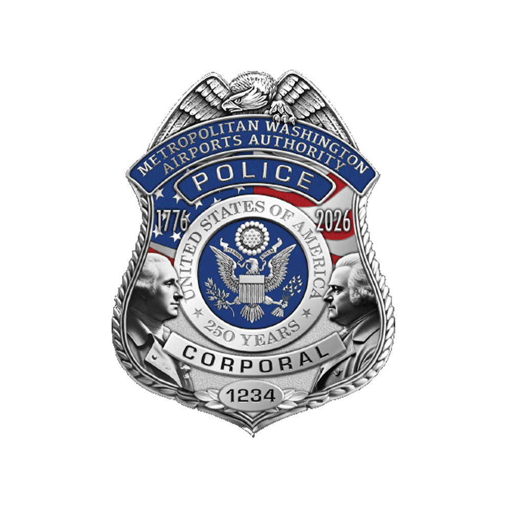 MWAA America's 250th Anniversary Police Badge
