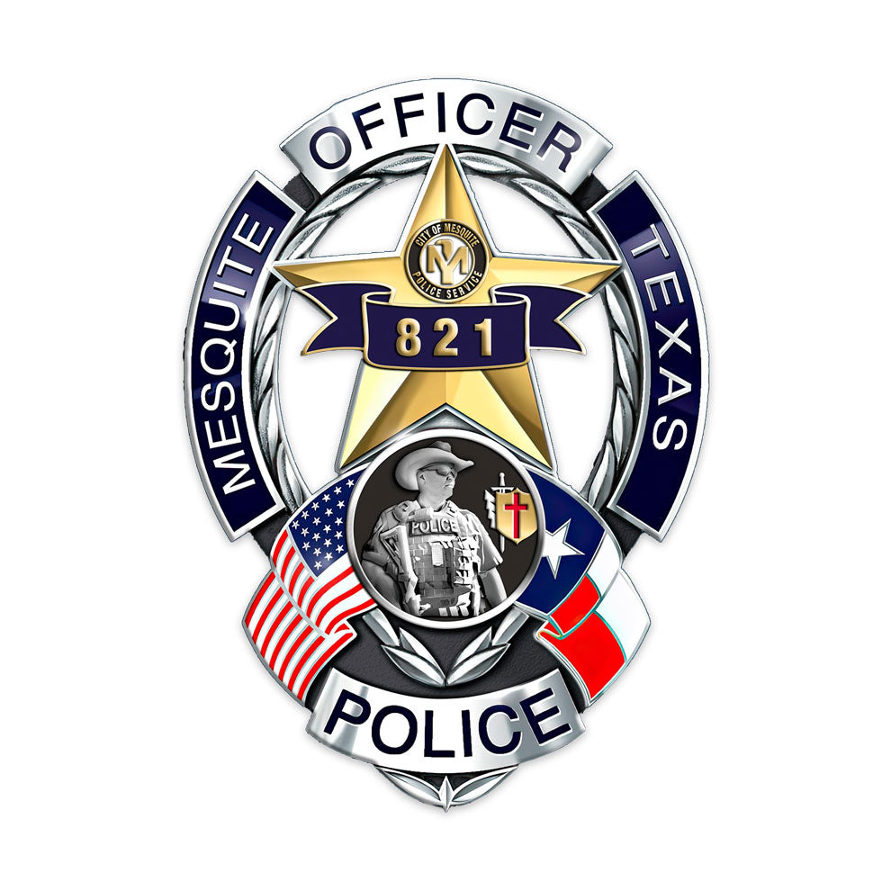 Mesquite Police Department Memorial Badge