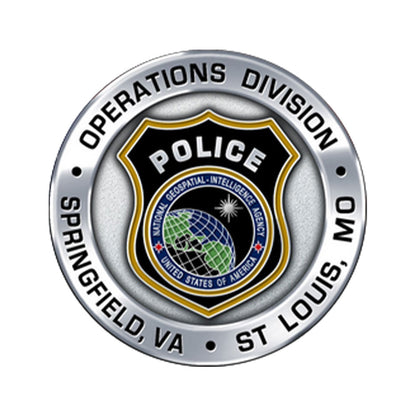 National Geospatial Intelligence Agency Police Operations Coin
