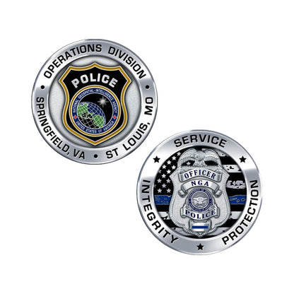 National Geospatial Intelligence Agency Police Operations Coin