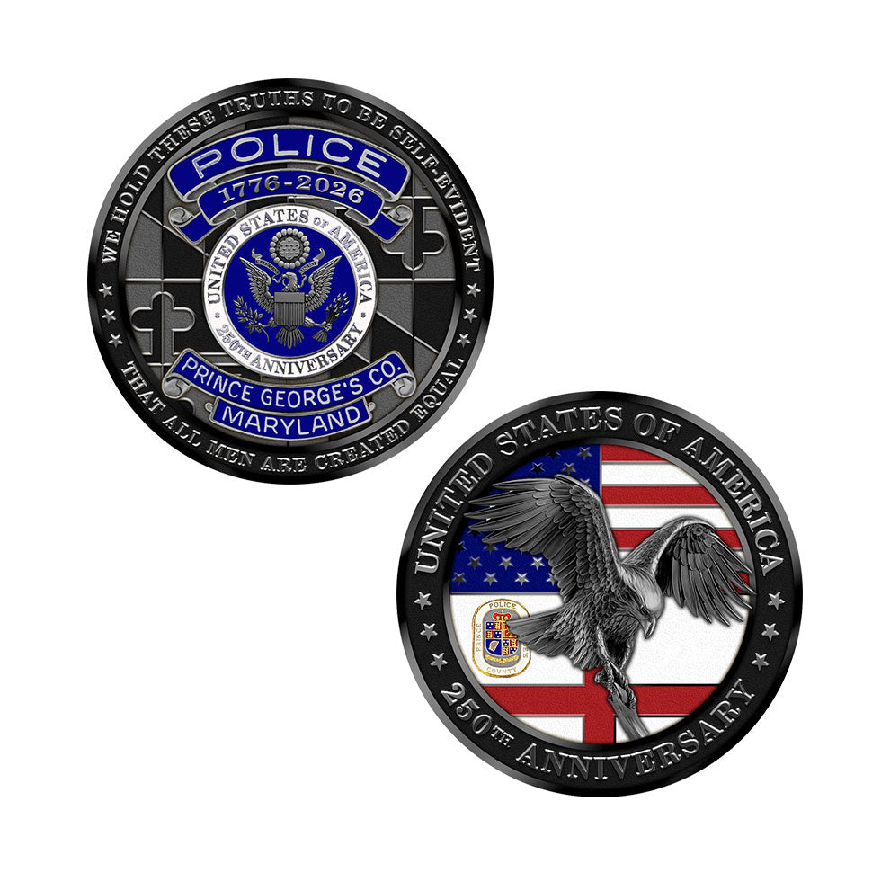 Prince George's County Police America's 250th Anniversary Badge Set