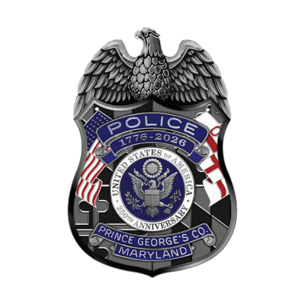 Prince George's County Police America's 250th Anniversary Badge