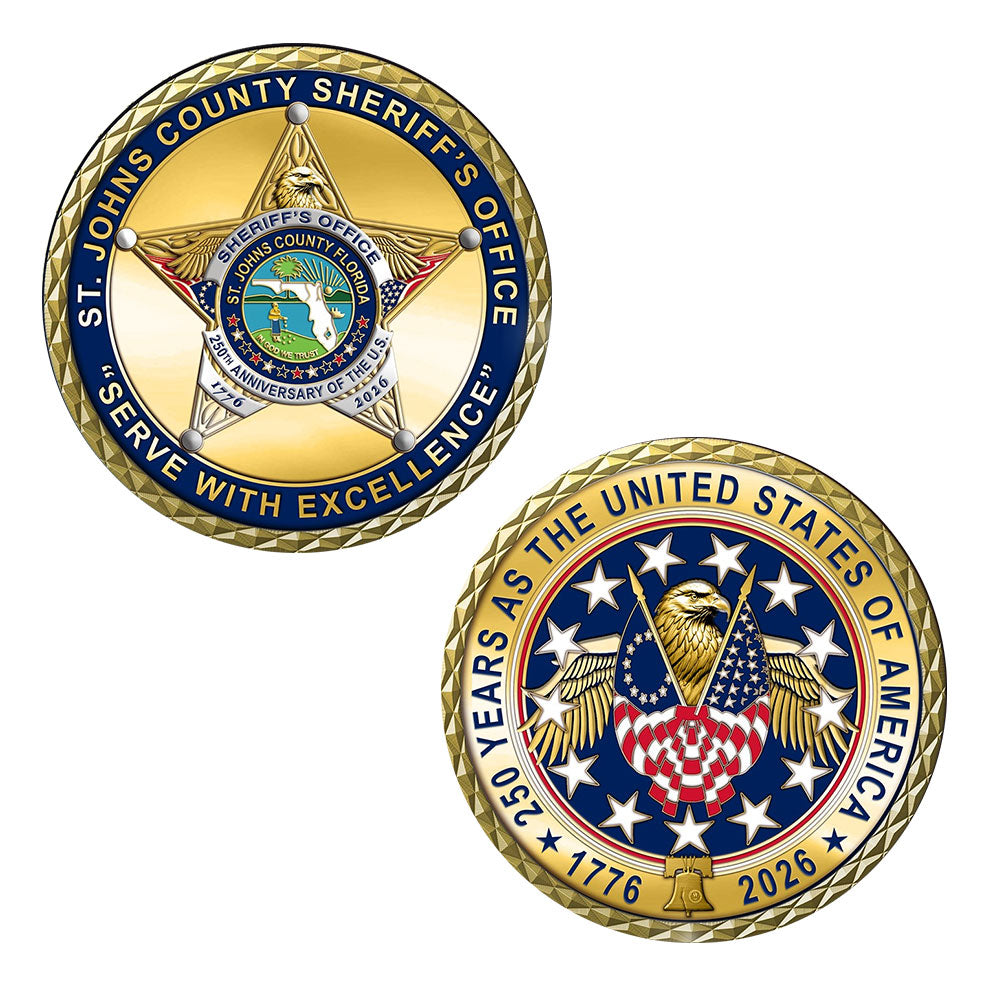 St. Johns County Sheriff's Office - America's 250th Birthday Badge Set