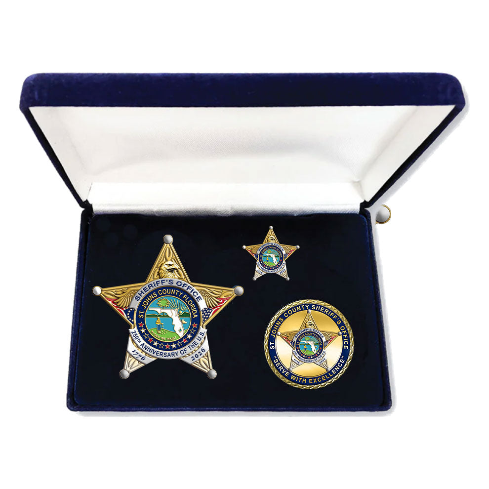 St. Johns County Sheriff's Office - America's 250th Birthday Badge Set