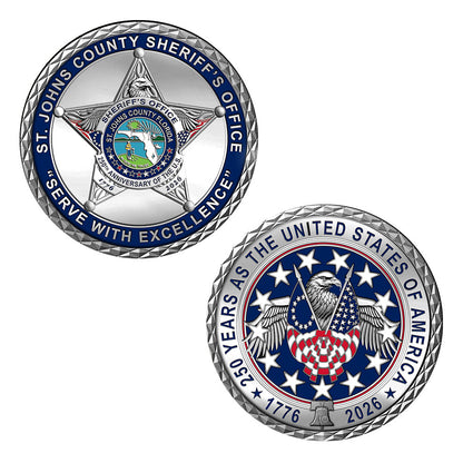 St. Johns County Sheriff's Office - America's 250th Birthday Badge Set