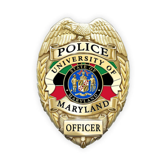 Gold University of Maryland Black History Month Badge
