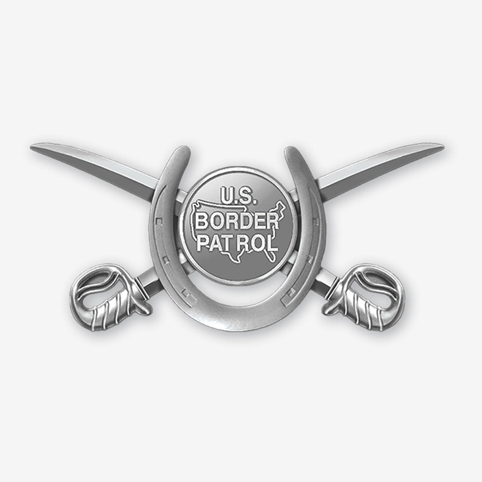 United States Border Patrol Crossed Horse Patrol Insignia