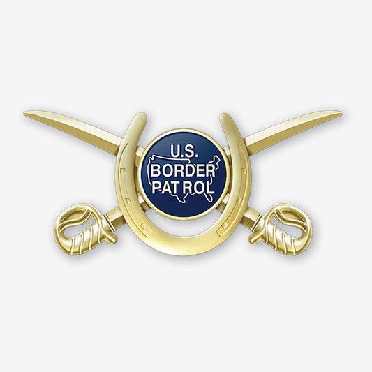 United States Border Patrol Crossed Horse Patrol Insignia