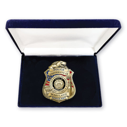 University of Maryland PD U.S. 250th Anniversary Badge with Deluxe Presentation Box