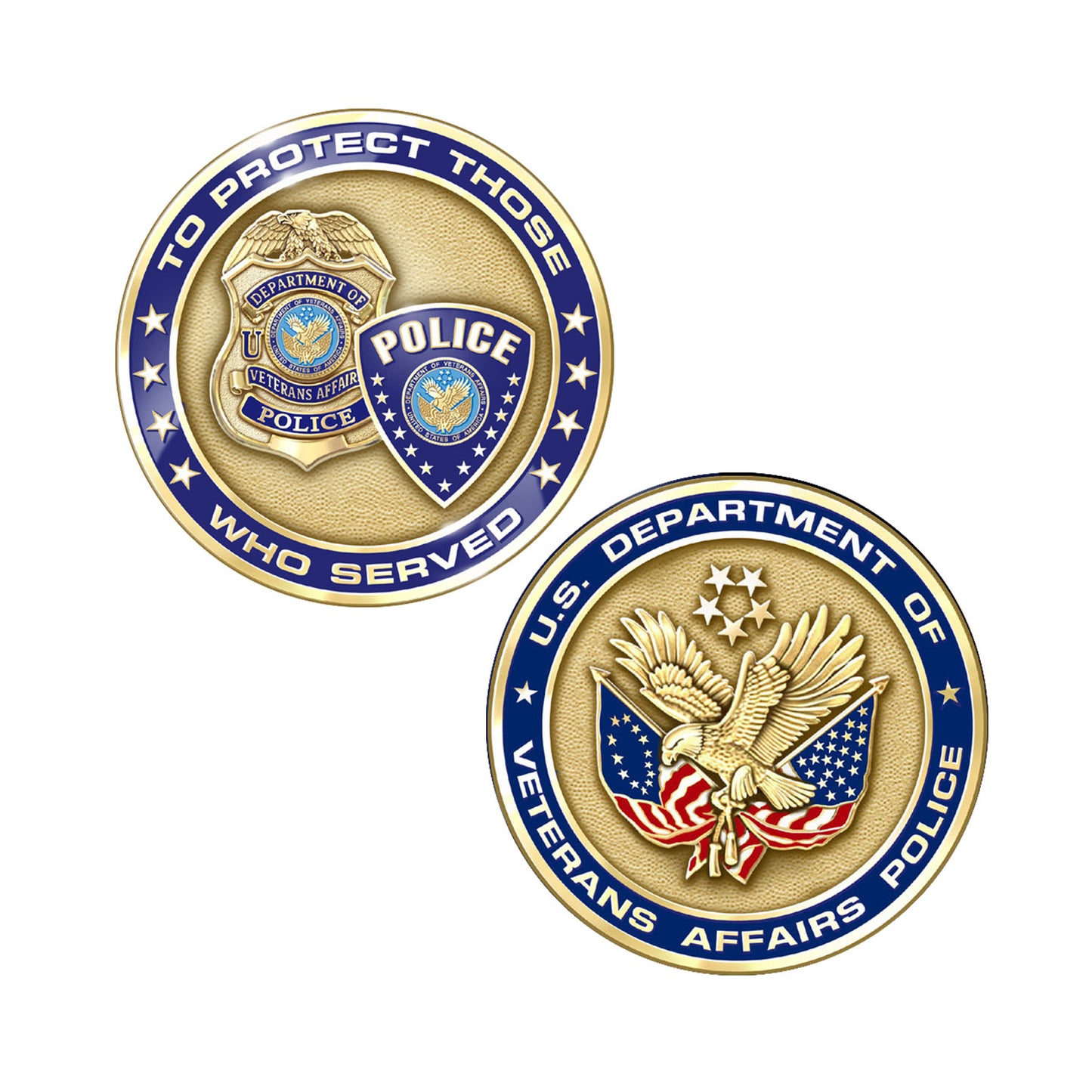 Veterans Affairs Police General Purpose Challenge Coin