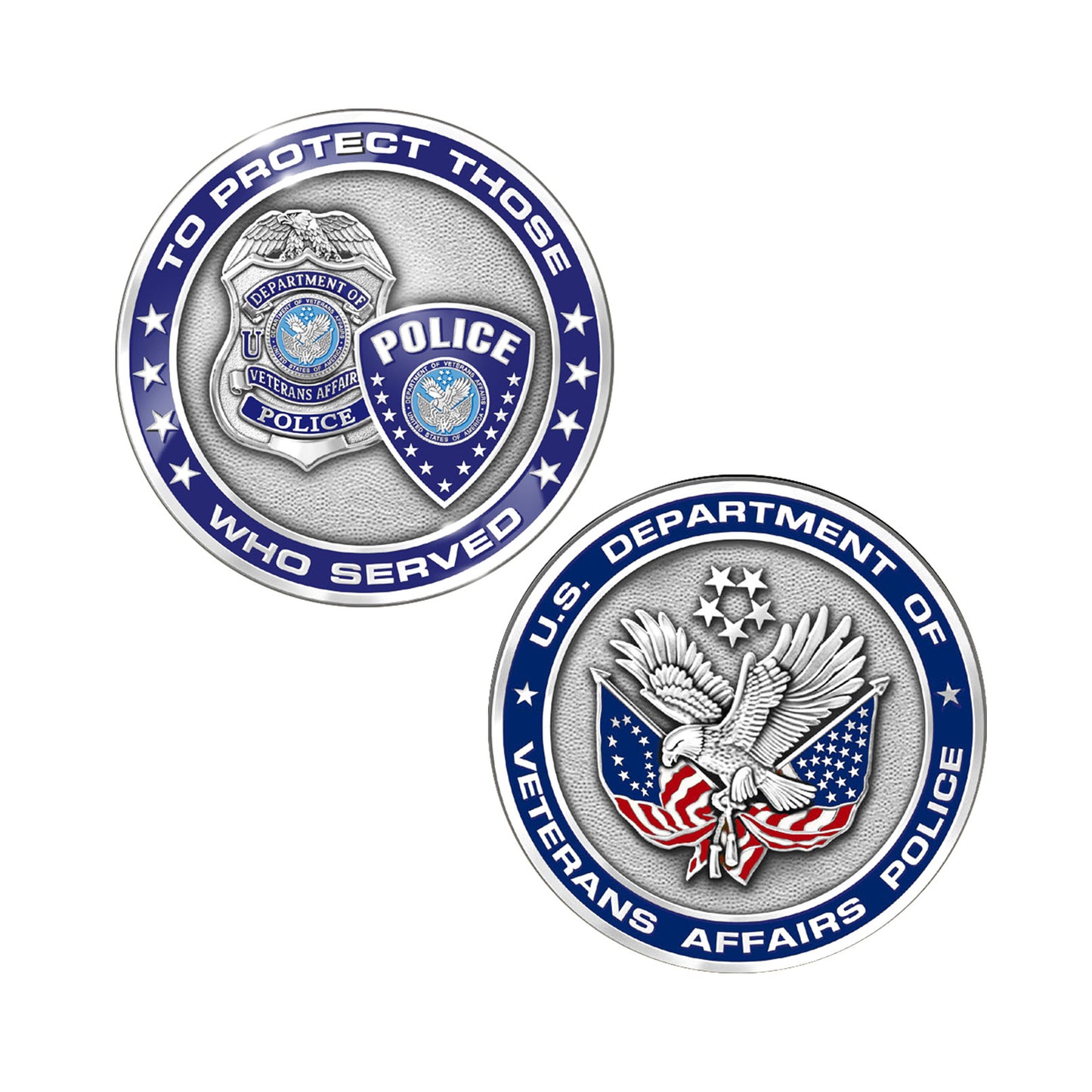 Veterans Affairs Police General Purpose Challenge Coin