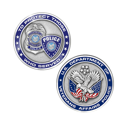 Veterans Affairs Police General Purpose Challenge Coin