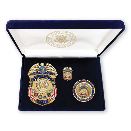 Veterans Affairs 2025 Inauguration Badge, Coin and Pin Set