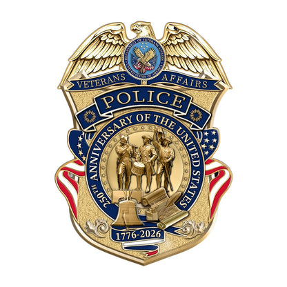 Veterans Affairs 250th Anniversary Badge, Coin, and Pin Set