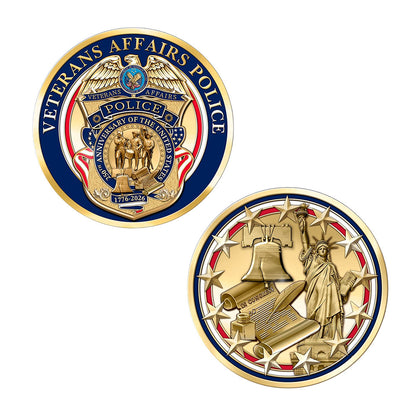 Veterans Affairs 250th Anniversary Badge, Coin, and Pin Set