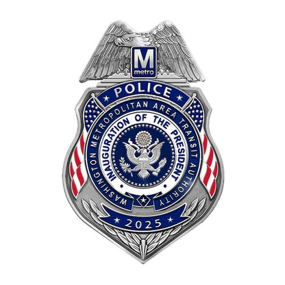 WMATA MTP 2025 Inaugural Badge, Coin and Pin Set