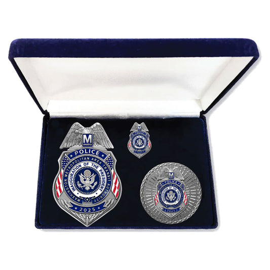 WMATA MTP 2025 Inaugural Badge, Coin and Pin Set