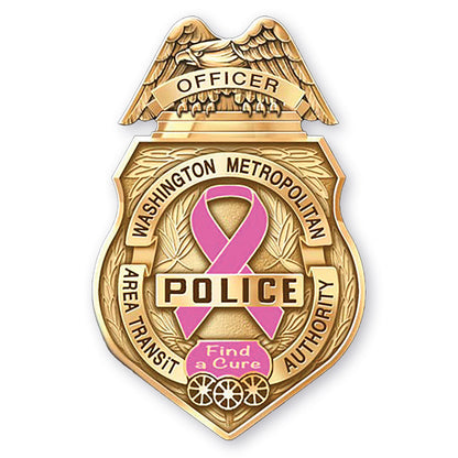 Special Purpose "Find A Cure" Metro Transit Police Badge