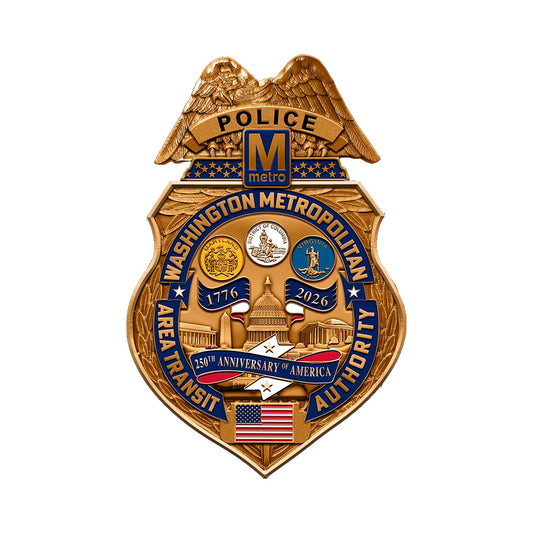 WMATA MTP America's 250th Anniversary Badge