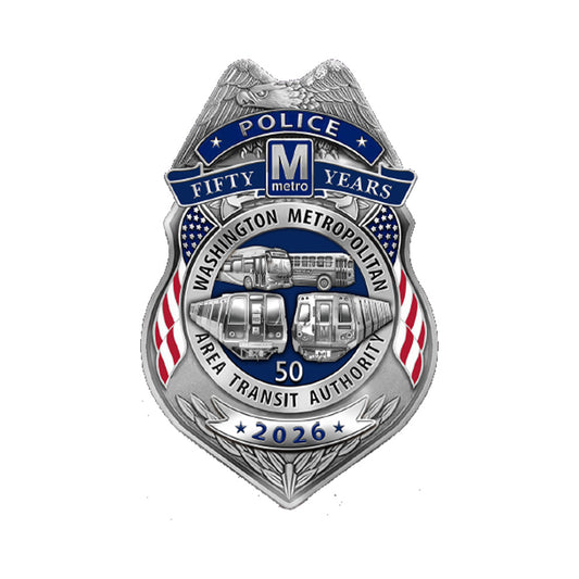 WMATA MTP 50th Anniversary Badge