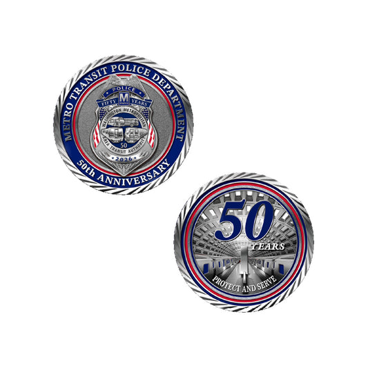 WMATA MTP 50th Anniversary Coin
