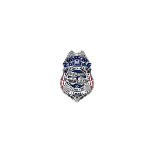 WMATA MTP 50th Anniversary Pin