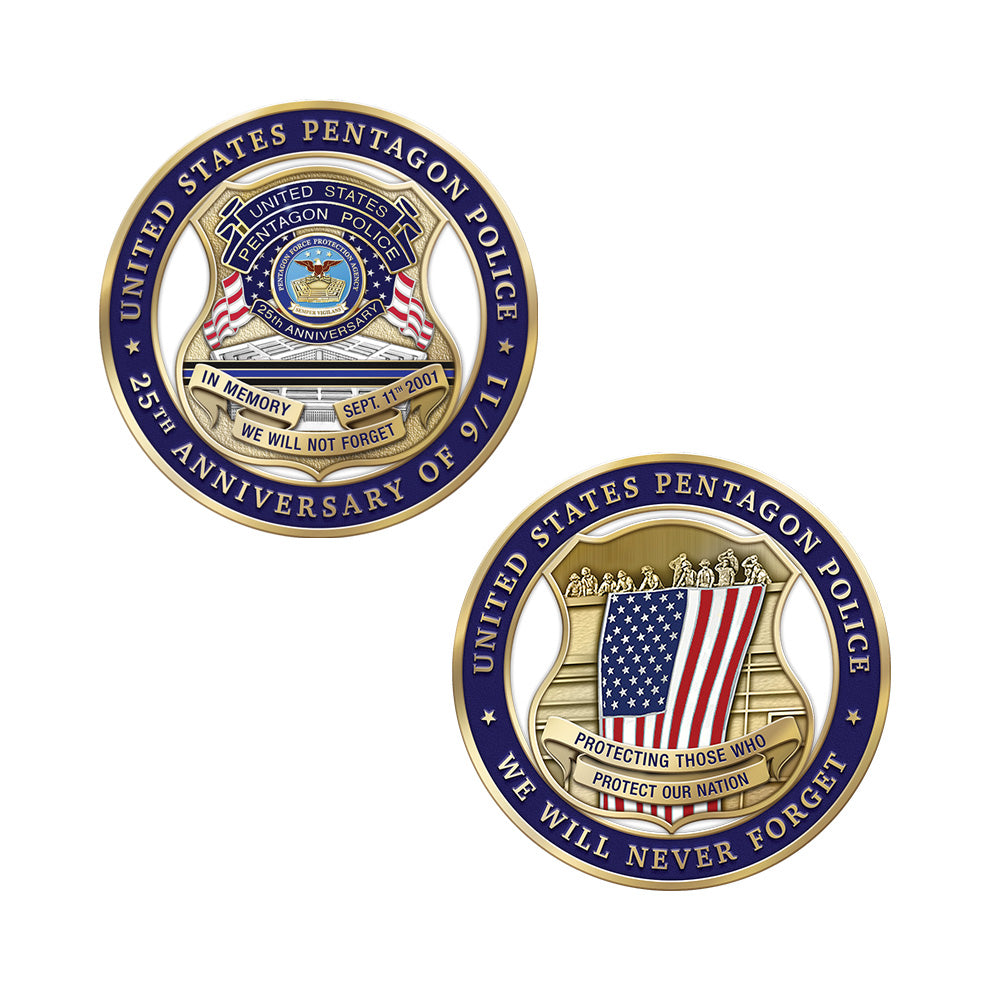 Pentagon Police 25th Anniversary of 9/11 Coin