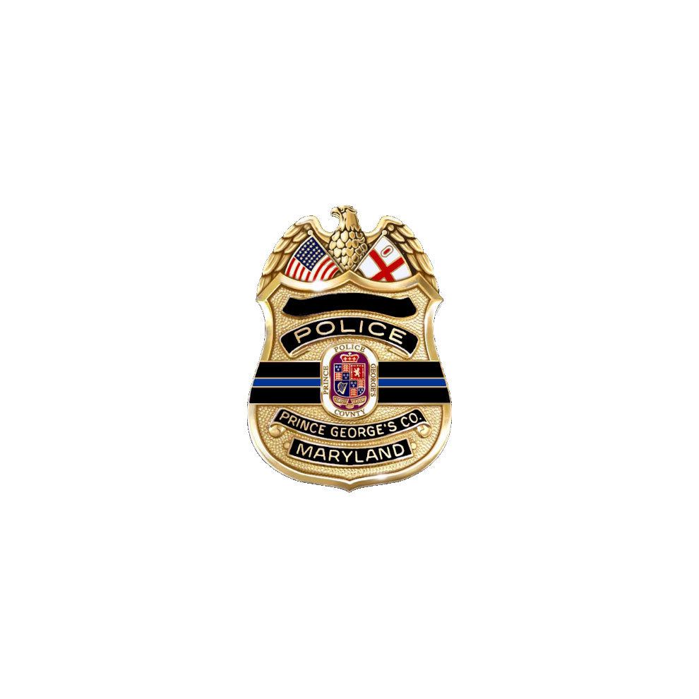 Prince George's County Police Mourning Badge Pin